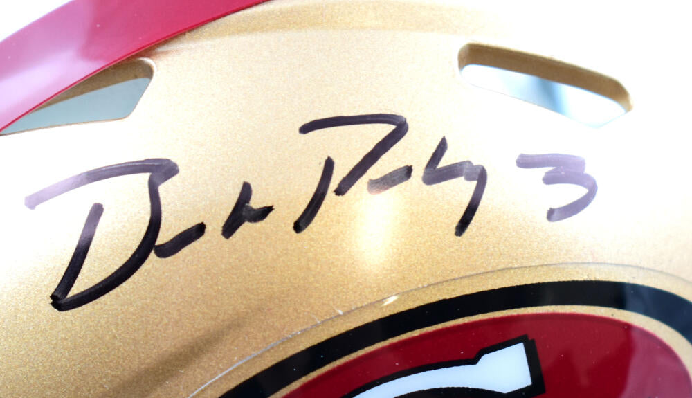 Brock Purdy Autographed San Francisco 49ers Speed Mini Helmet- Beckett –  The Jersey Source