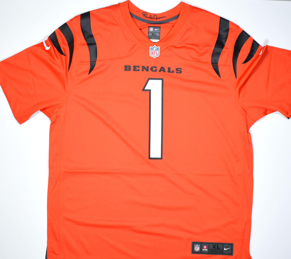 Ja'Marr Chase Autographed Cincinnati Bengals Orange Nike Game
