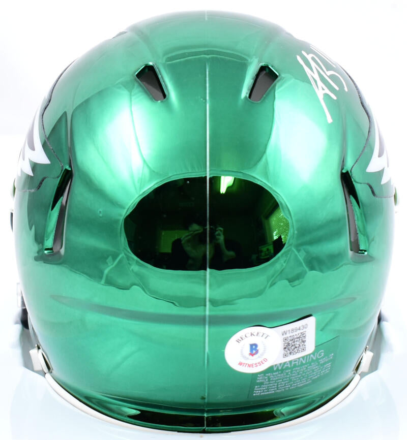 A.J. Brown Philadelphia Eagles Autographed Riddell Speed Mini Helmet with  Deluxe Mini Helmet Case