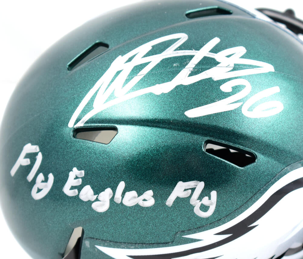 Miles Sanders Autographed Philadelphia Eagles Speed Mini Helmet