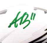 A.J. Brown Autographed Philadelphia Eagles Flat White Speed Mini Helmet-Beckett W Hologram *Green Image 2