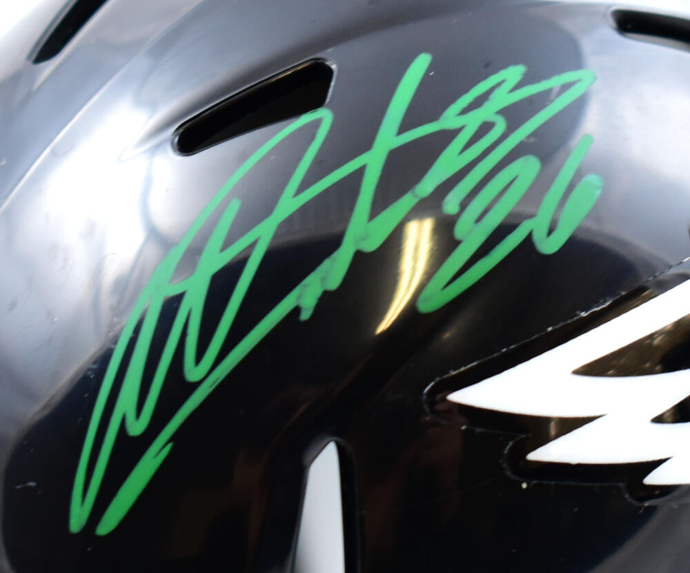 Miles Sanders Philadelphia Eagles Autographed Flash Mini Helmet