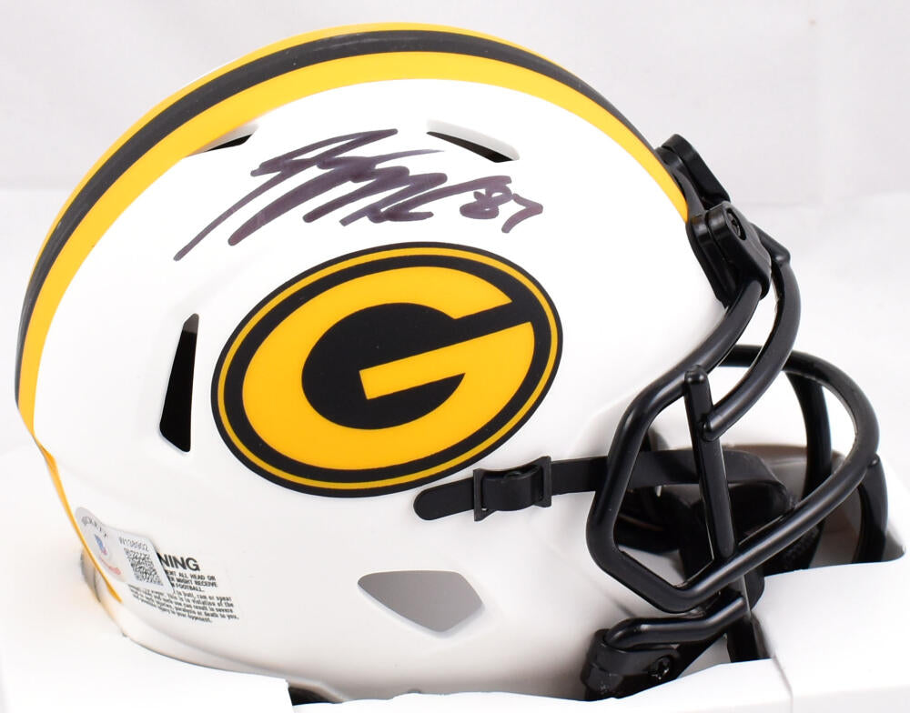 Jordy Nelson Autographed Green Bay Packers Lunar Speed Mini Helmet-Bec –  The Jersey Source