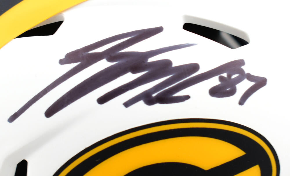 Jordy Nelson Autographed Green Bay Packers Chrome Speed Mini Helmet-Be –  The Jersey Source