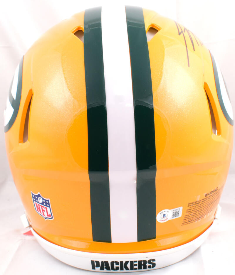 Jordy Nelson Autographed Green Bay Packers Mini Speed Football Helmet –  Golden Autographs