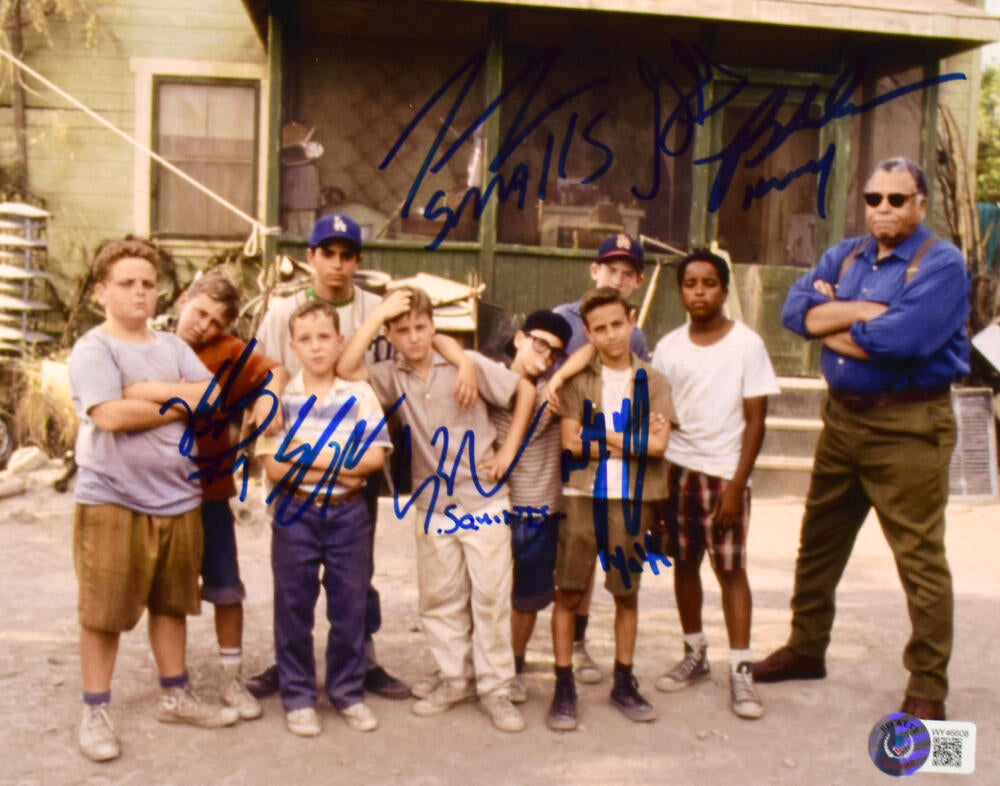 The Sandlot Cast Signed 8x10 Squints Yeah Yeah Timmy & Tommy