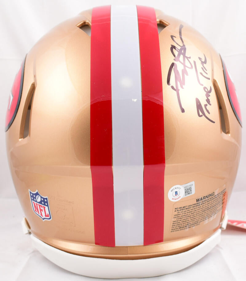 Deion Sanders Autographed San Francisco 49ers F/S 64-95 Speed Helmet w –  The Jersey Source