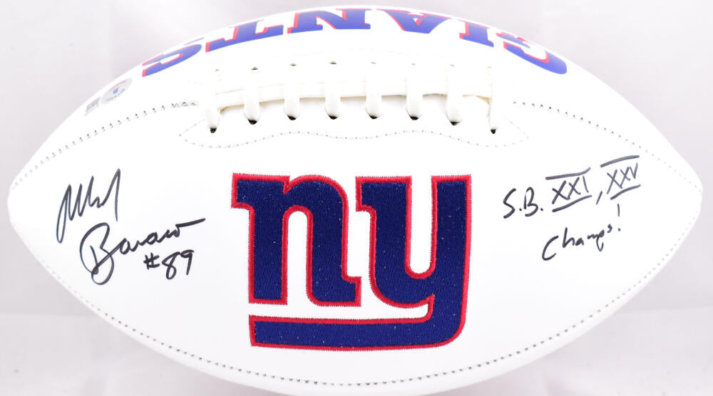Mark Bavaro Autographed New York Giants Logo Football w/SB Champs -Bec –  The Jersey Source