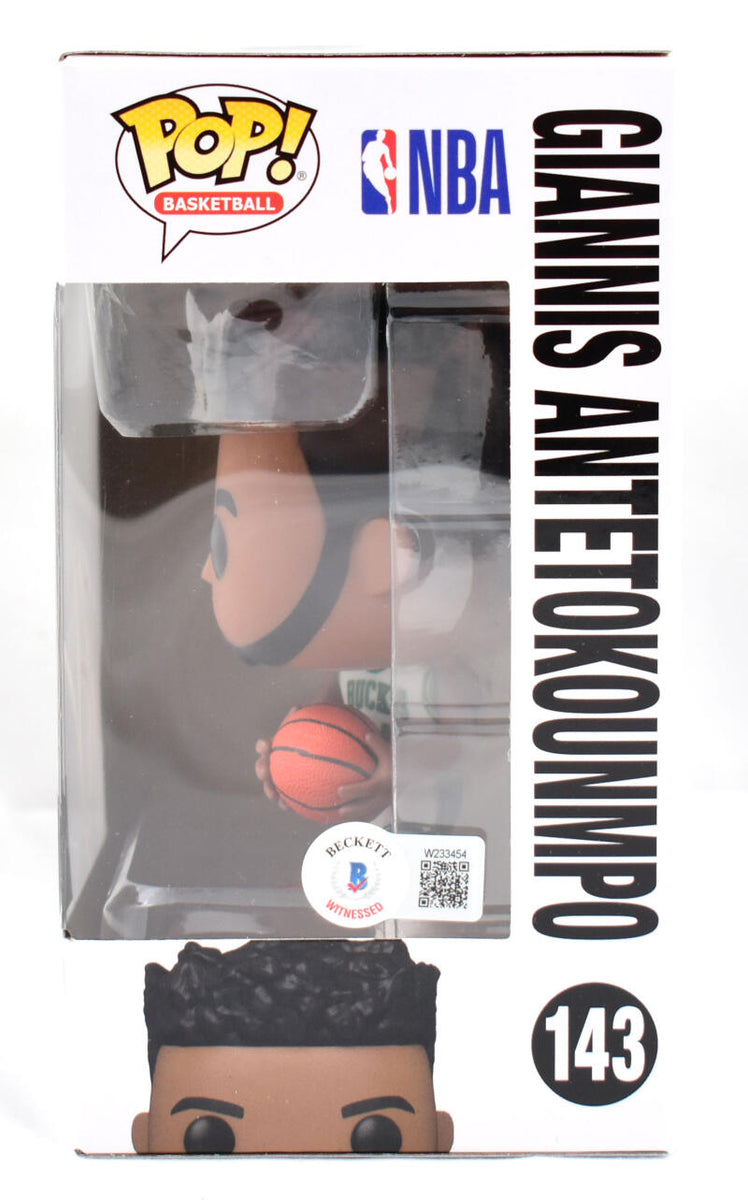 Giannis Antetokounmpo Autographed Prizm Edition Vinyl Funko Pop