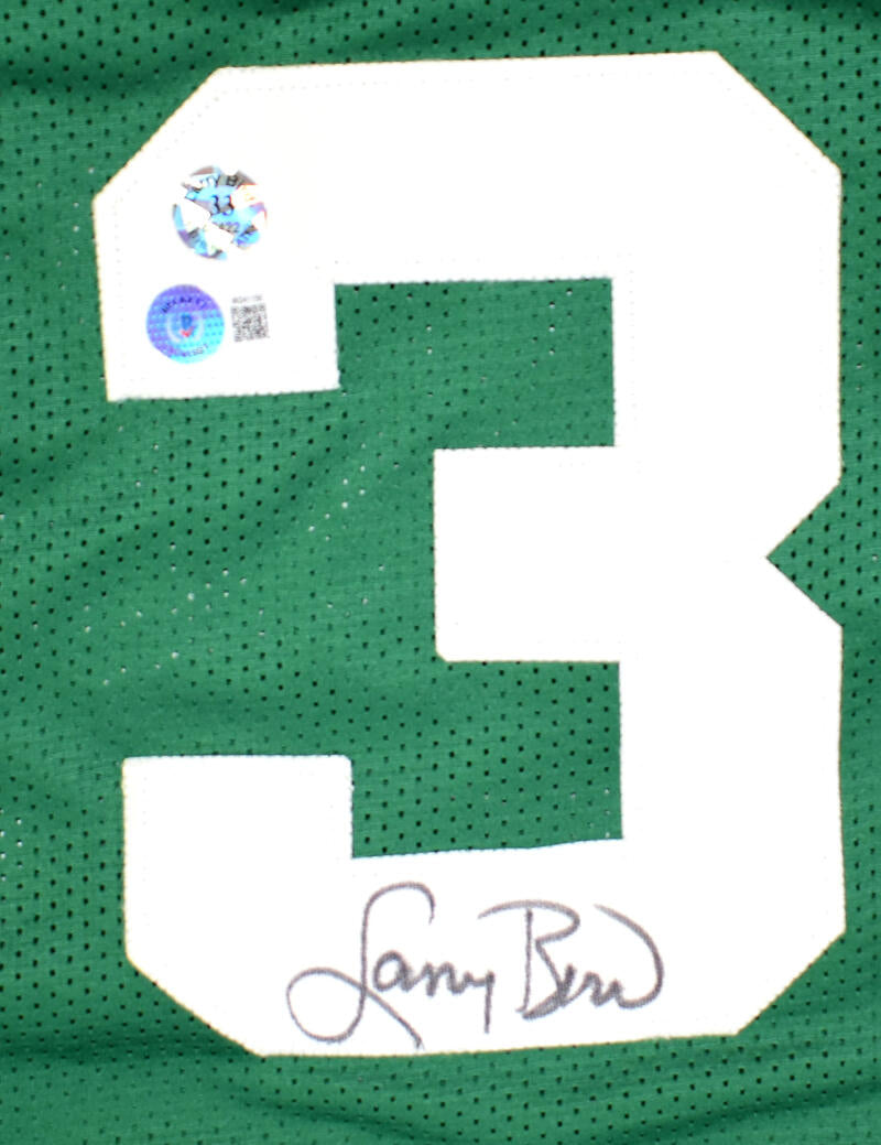 Ray Lewis Autographed/Signed College Style Green XL Jersey Beckett