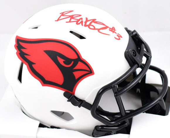 Budda Baker Autographed Arizona Cardinals Lunar Speed Mini Helmet-Beckett W Hologram *Red Image 1