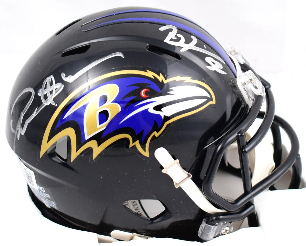 Ray Lewis Signed Baltimore Ravens Speed Lunar NFL Mini Helmet