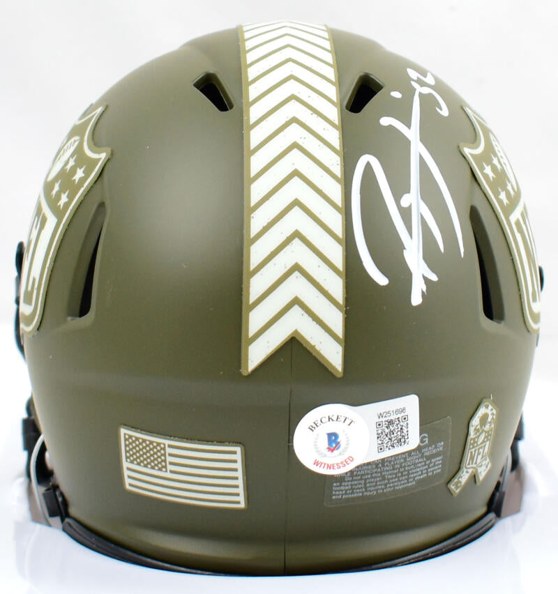 NFL Shield Salute To Service Speed Mini Helmet