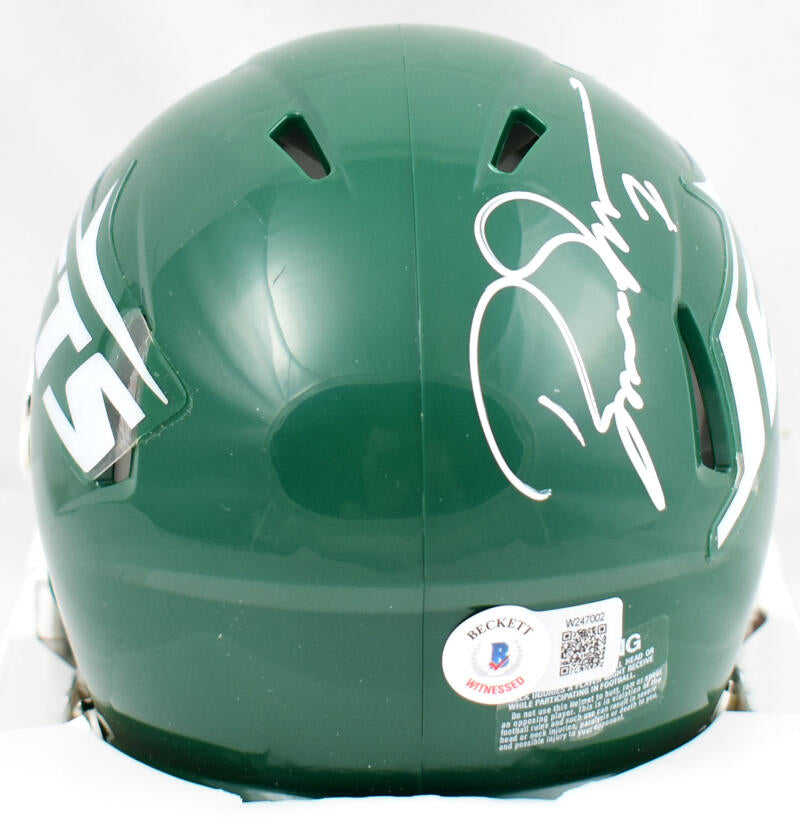 Mike White Autographed NY Jets Speed Mini Helmet (Beckett)