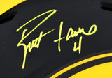 Brett Favre Autographed Packers F/S Eclipse Speed Authentic Helmet-Beckett Hologram *Yellow Image 2