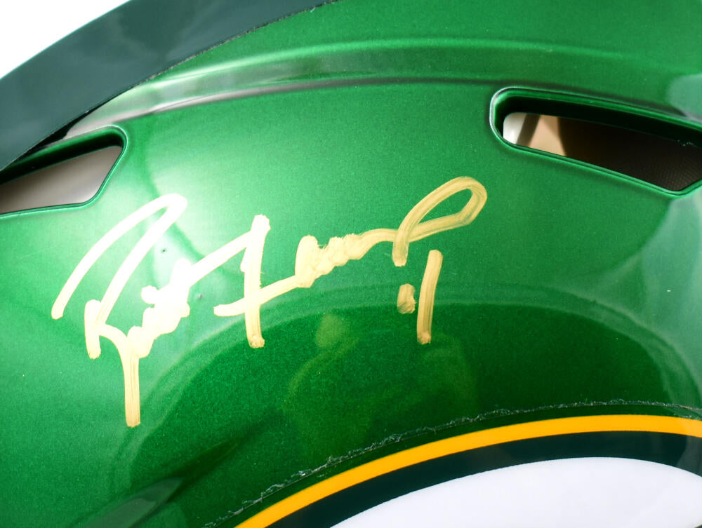 Brett Favre Autographed Packers F/S Speed Authentic Helmet-Beckett Hol –  The Jersey Source