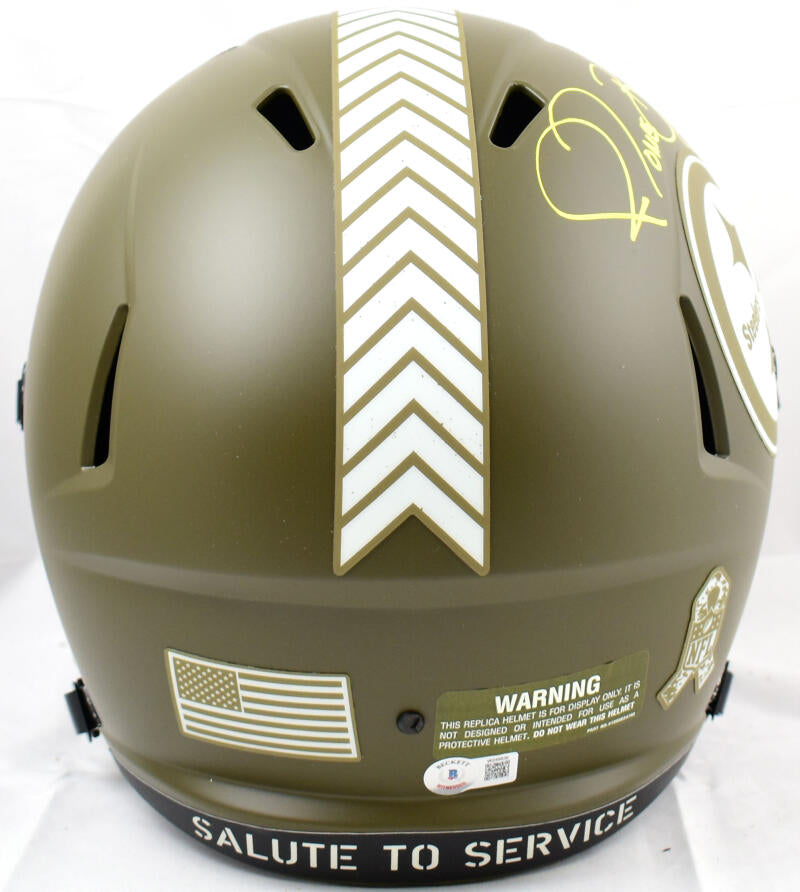 Jerome Bettis Signed Pittsburgh Steelers Full Size Salute to Service Replica Speed Helmet