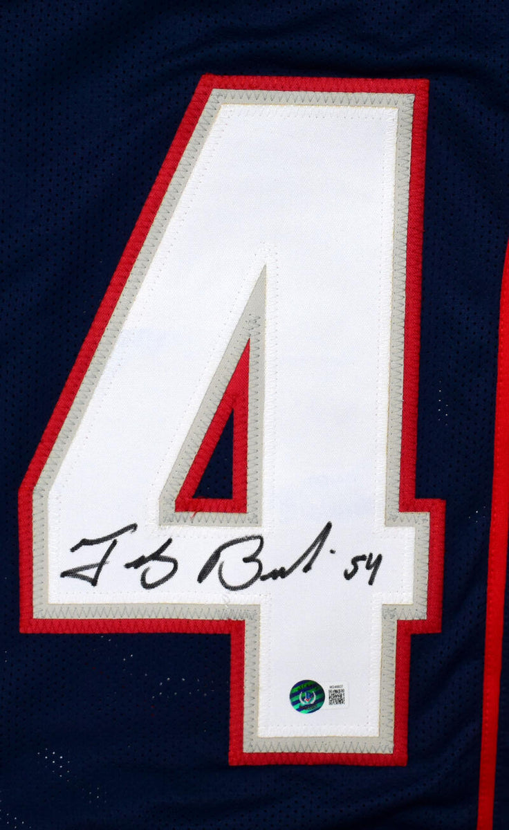 Tedy Bruschi Autographed Red Pro Style Jersey-Beckett W Hologram *Blac –  The Jersey Source