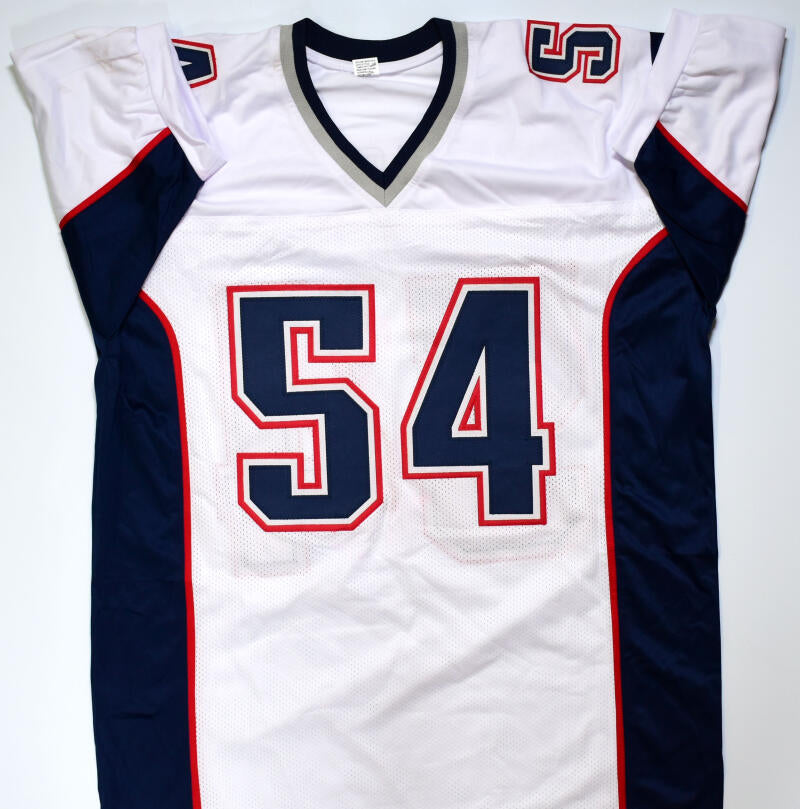 Tedy Bruschi Autographed White Pro Style Jersey-Beckett W Hologram *Si –  The Jersey Source