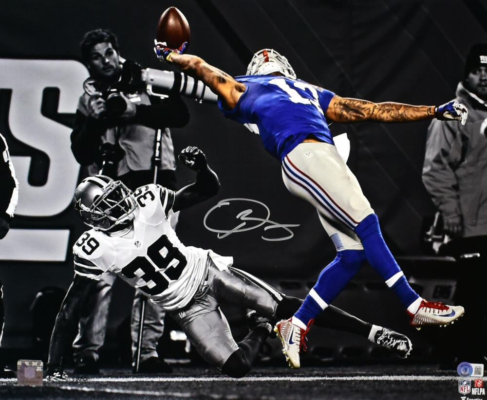 Odell Beckham Jr. Autographed New York Giants 16x20 Spotlight