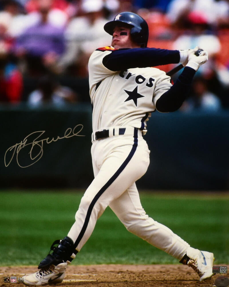 Jeff Bagwell Autographed Astros 16x20 HM Stance Photo - Tristar *Silve –  The Jersey Source