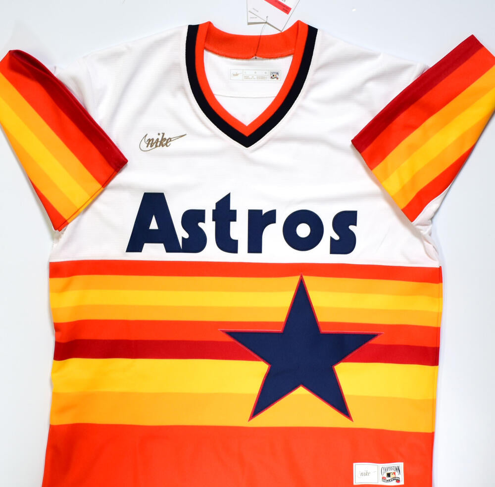 Jeff Bagwell Signed Houston Astros Nike Rainbow Jersey - Tristar *Silver