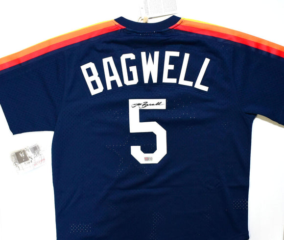 Jeff Bagwell Signed Houston Astros Mitchell & Ness Mesh Jersey - Tristar *Black Image 1
