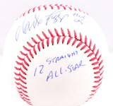 Wade Boggs Autographed Rawlings OML Baseball w/ 3 Stats- Beckett W Hologram *Blue Image 2