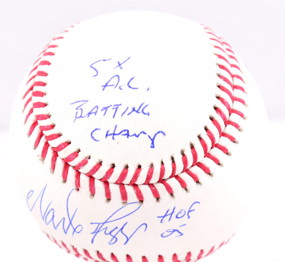 Wade Boggs Autographed Rawlings OML Baseball w/ 3 Stats- Beckett W