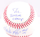 Wade Boggs Autographed Rawlings OML Baseball w/ 3 Stats- Beckett W Hologram *Blue Image 3