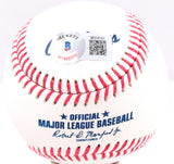 Wade Boggs Autographed Rawlings OML Baseball w/ 3 Stats- Beckett W Hologram *Blue Image 4