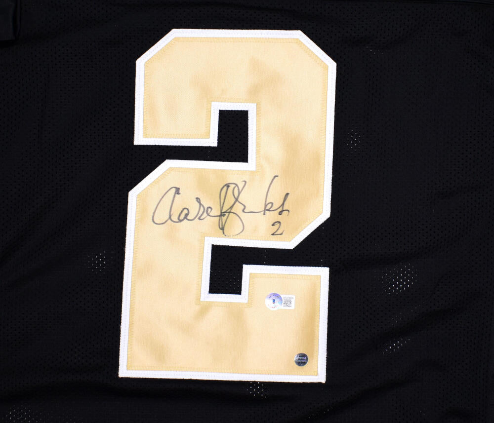 Aaron Brooks Autographed Black Pro Style Jersey- Beckett Hologram *Bla –  The Jersey Source