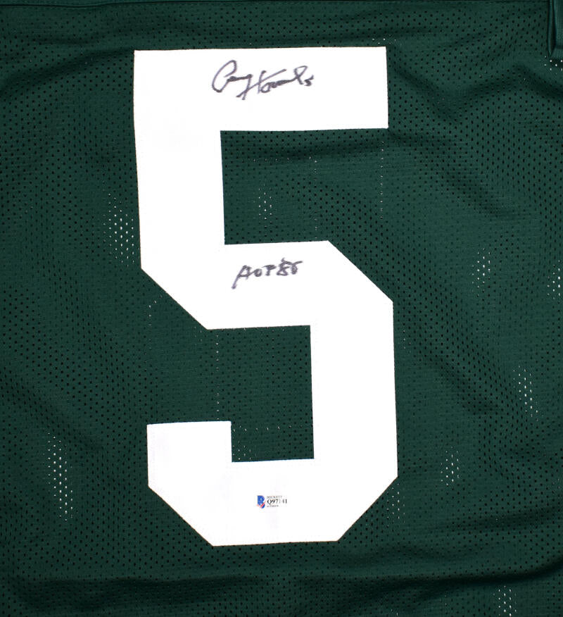 Paul Hornung Autographed Green Pro Style Jersey w/HOF - Beckett *Black –  The Jersey Source