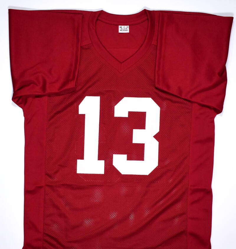 Tua Tagovailoa Signed Crimson College Style Jersey - Beckett