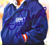 Bill Parcells Autographed New York Giants Goal Line Art Card w/HOF- Beckett W Hologram *Blue Image 2