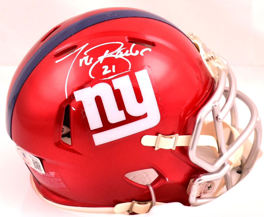 Tiki Barber Autographed New York Giants Flash Speed Mini Helmet - Beck –  The Jersey Source