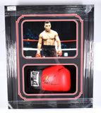 Mike Tyson Autographed Shadow Box Ring Red EverfreshBoxing Glove - JSA W  Image 1