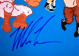 Mike Tyson Autographed 16x20 Punch Out Characters Photo- Beckett W Hologram *Blue Image 2