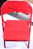 Bob Knight Autographed Red Chair- Beckett W Hologram *Black Image 2
