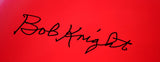 Bob Knight Autographed Red Chair- Beckett W Hologram *Black Image 3