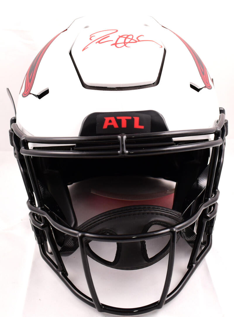 CALVIN RIDLEY AUTOGRAPHED SIGNED ATLANTA FALCONS FULL SIZE PHOTO HELMET JSA