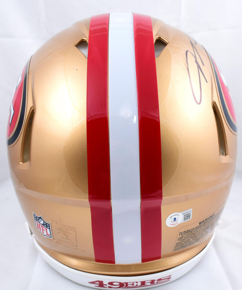 Vernon Davis Autographed/Signed Jersey Beckett Sticker San Francisco 49ers