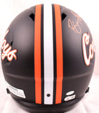 Barry Sanders Autographed Oklahoma State Cowboys F/S Black Speed Helmet-Beckett Hologram *Orange Image 3