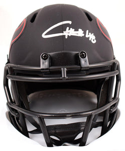 Christian Harris Autographed Houston Texans Eclipse Speed Mini Helmet-Beckett W Hologram *Silver Image 1
