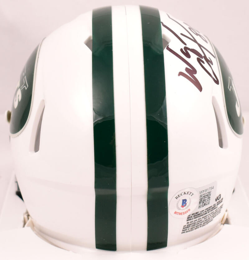 Wayne Chrebet Autographed New York Jets 98-18 Speed Mini Helmet - Beck –  The Jersey Source