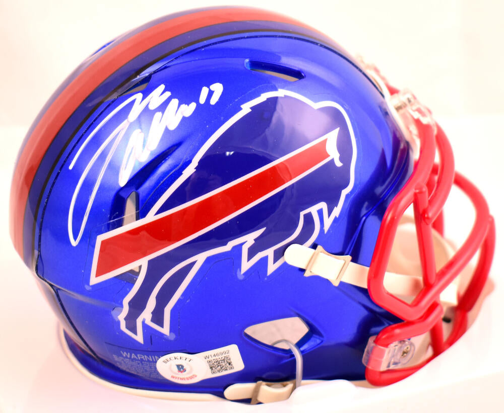 Josh Allen Autographed Buffalo Bills Authentic Flash Helmet Beckett