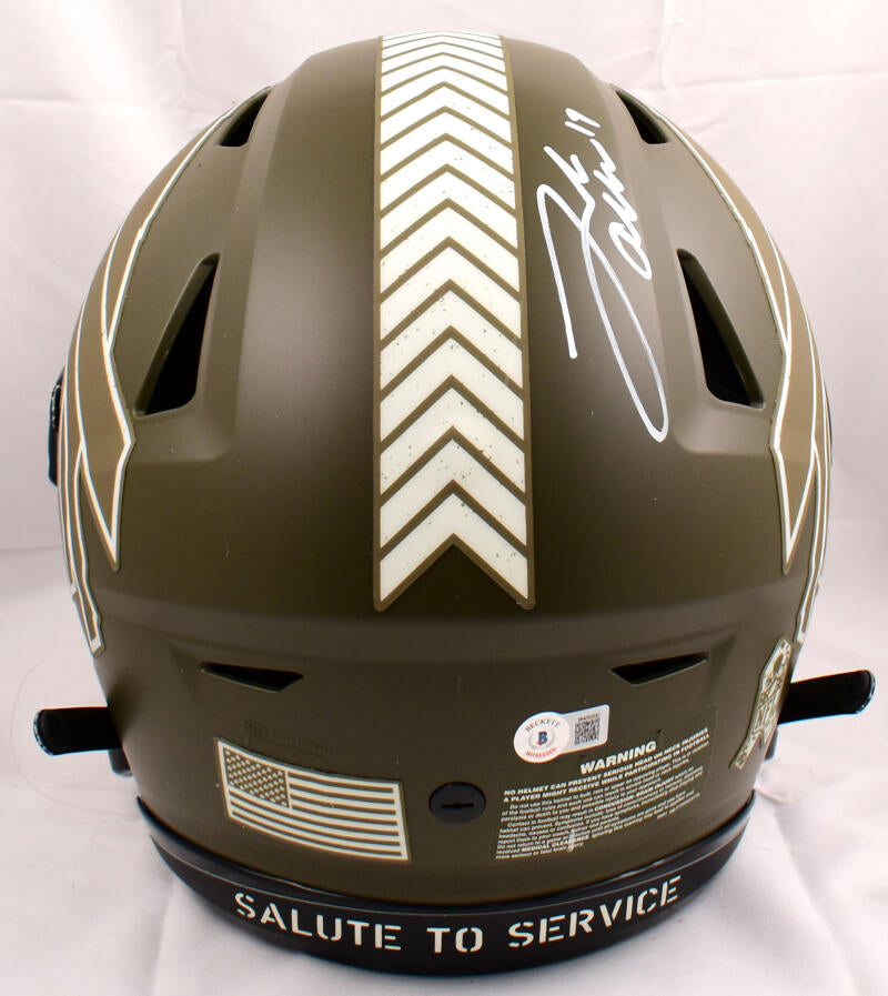 Josh Allen Autographed Buffalo Salute to Service Full Size Speed