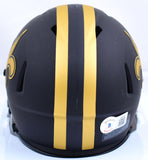 Derek Carr Autographed New Orleans Saints Eclipse Speed Mini Helmet-Beckett W Hologram *Gold Image 3