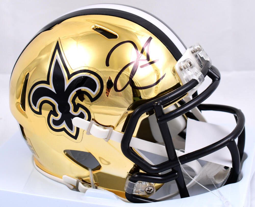 Derek Carr New Orleans Saints Autographed Riddell Speed Mini Helmet