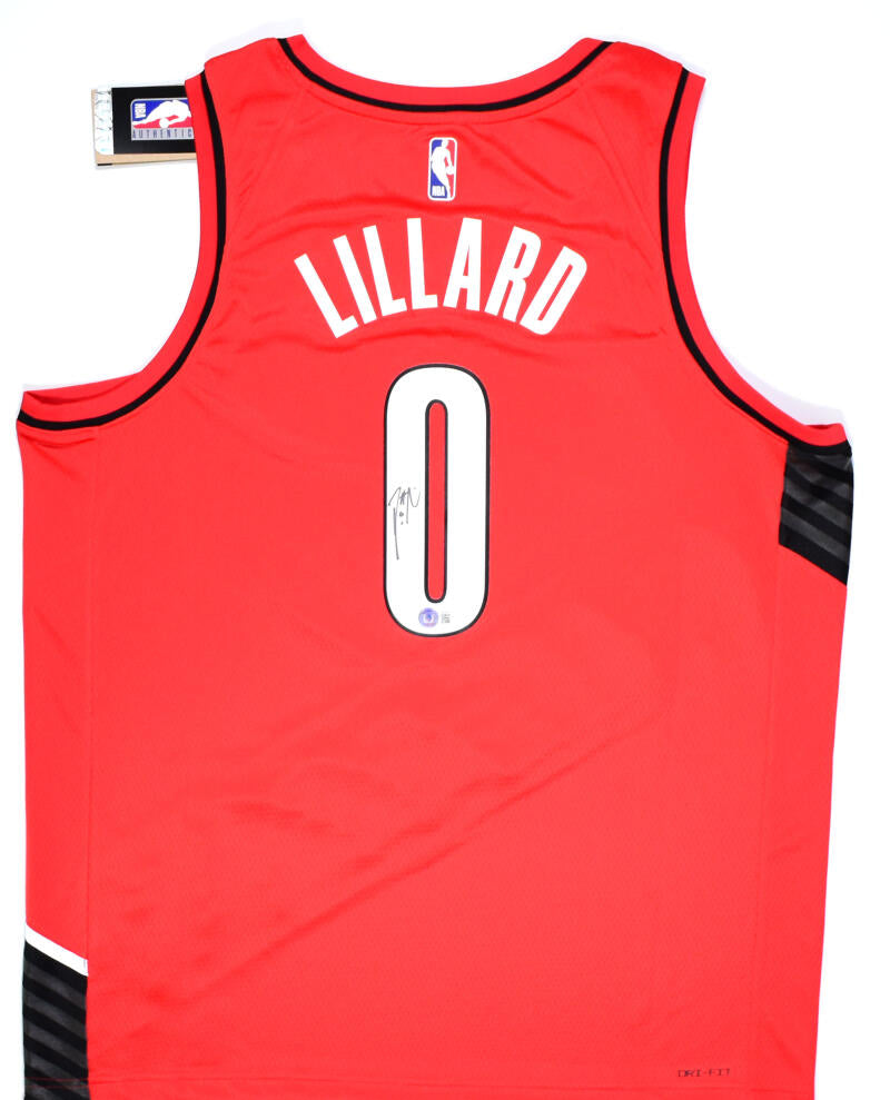 Damian Lillard Signed Portland Trail Blazers Nike NBA Dri-Fit Icon Edition  Swingman Jersey (Beckett Witness Certified & USA SM Hologram)
